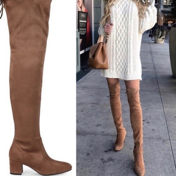 Stuart Weitzman OTK Genna 80 Suede Boots Size 6 NEW - Picture 8 of 11